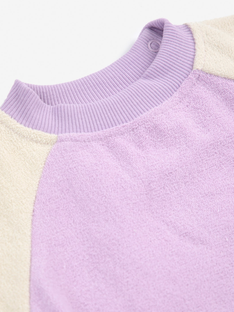 Bobo Choses Bobo choses - Lila color block sweatshirt