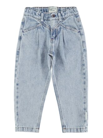 piupiuchick Piupiuchick - Mom fit trousers washed blue dnm