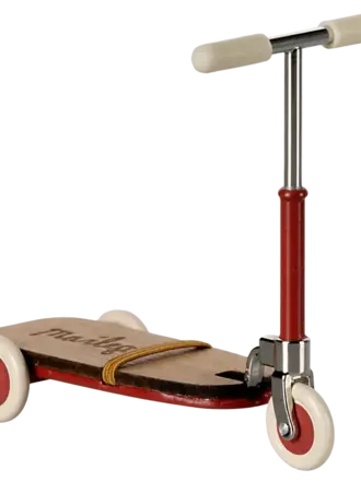 Maileg Maileg -Kick board, Mouse - red Maileg Maileg -Kick board, Mouse - red