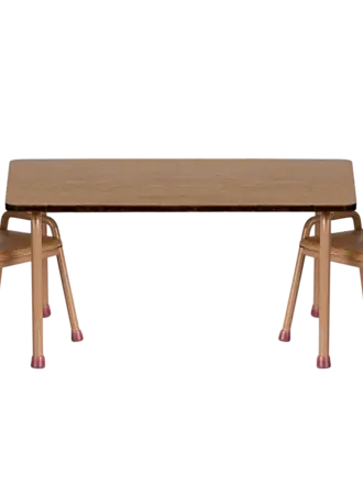 Maileg Maileg - Table and chair set, Mouse - powder Maileg Maileg - Table and chair set, Mouse - powder