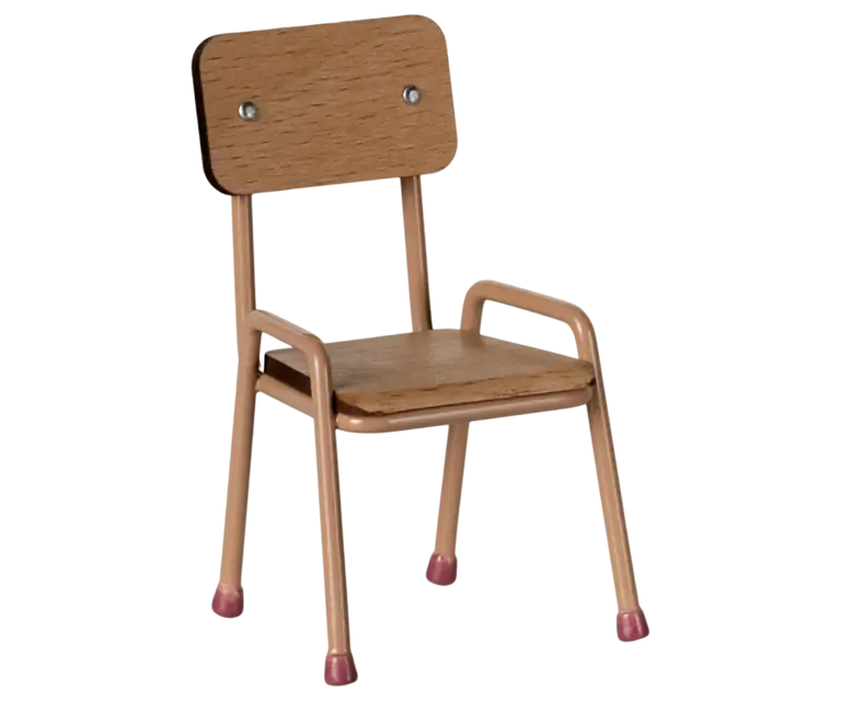 Maileg Maileg - Chair, Mouse - Dark powder