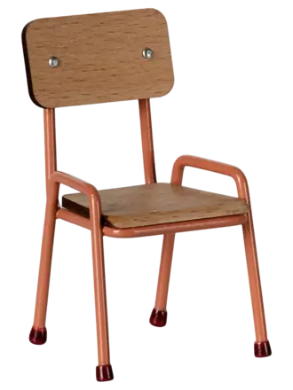 Maileg Maileg - Chair, Mouse - Coral Maileg Maileg - Chair, Mouse - Coral