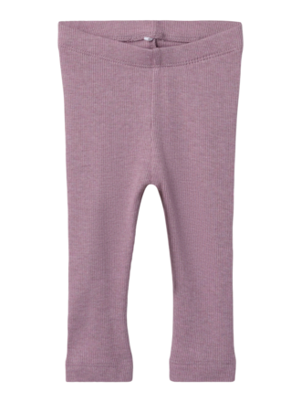 Name It Name it - Basic rib legging Elderberry