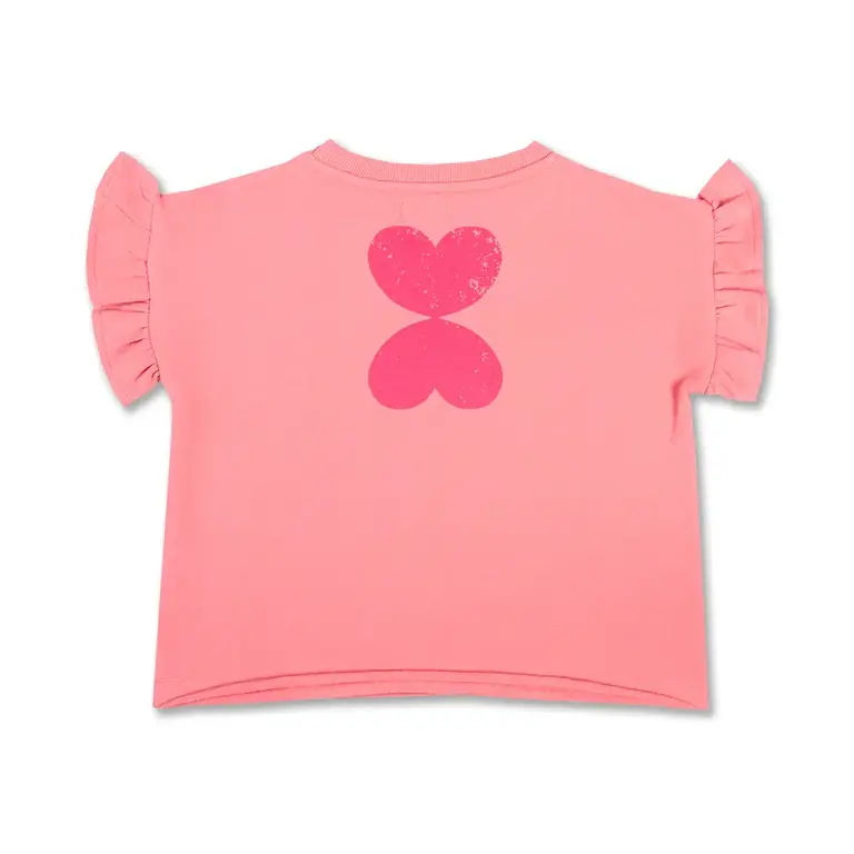 petit blush Petit blush -RUFFLE T-SHIRT  STRAWBERRY ICE