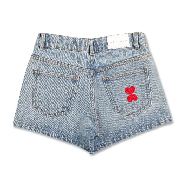 petit blush Petit blush - JEANS SHORT LIGHT BLUE WASHED
