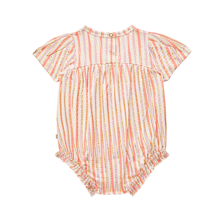 House of Jamie House of Jamie - Rompersuit gold stripes