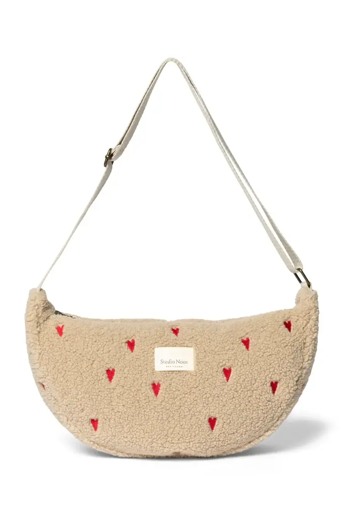 studio noos Studio Noos - adult fanny pack teddy heart  ecru