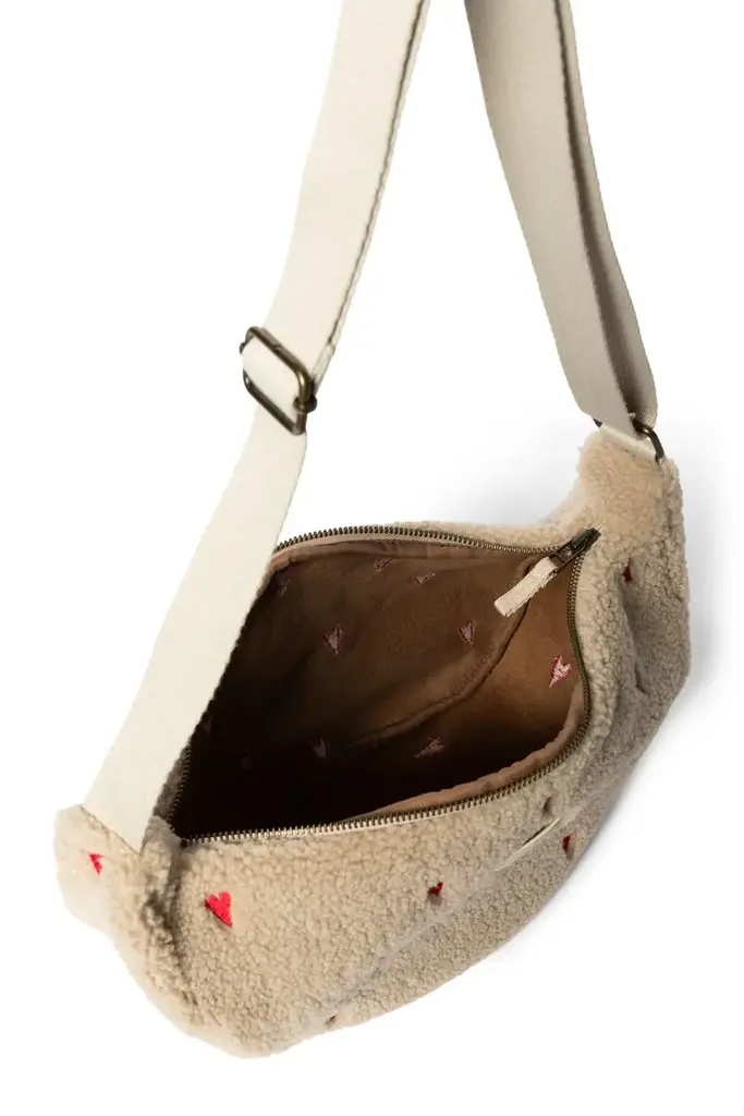 studio noos Studio Noos - adult fanny pack teddy heart  ecru