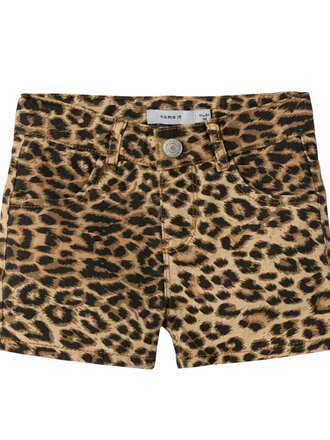 Name It Name it - Leopard dnm shorts mini