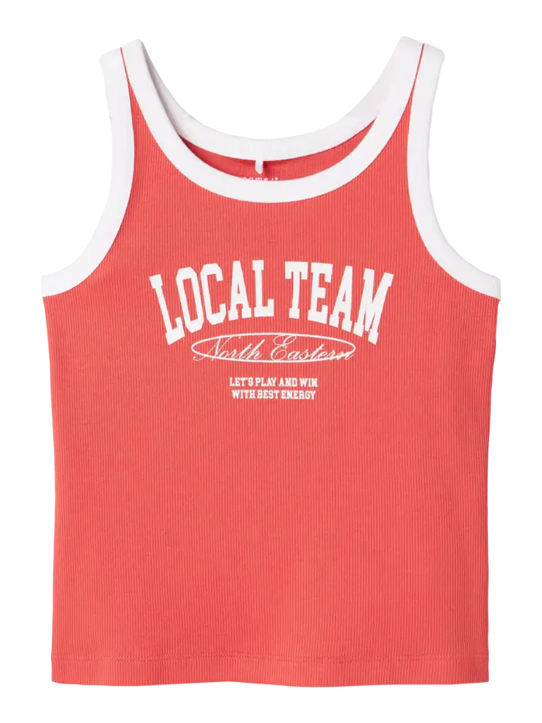 Name It Name it  -SHORT SLIM TANK TOP Spiced Coral