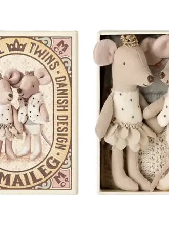 Maileg Maileg - Royal twins mice little sister&brother in box Maileg Maileg - Royal twins mice little sister&brother in box