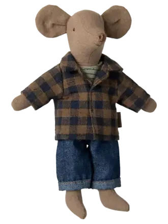 Maileg Maileg-Dad mouse - Light brown Maileg Maileg-Dad mouse - Light brown