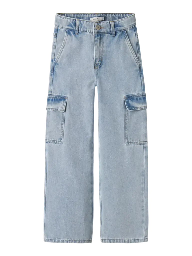 Name It Name it - Rose wide cargo Light Blue Denim