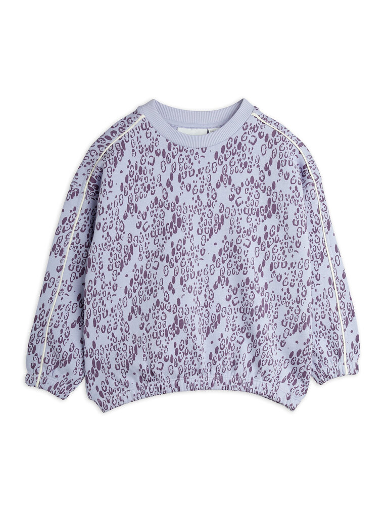 mini rodini Mini rodini -Mini leopard aop sweatshirt purple
