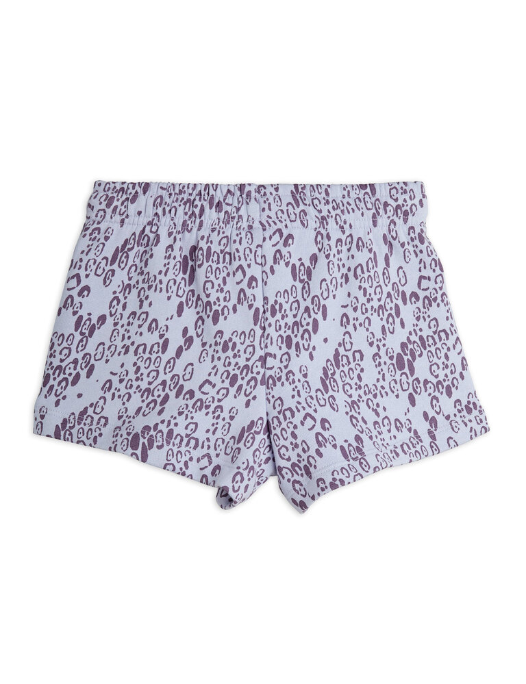 mini rodini Mini rodini -Mini leopard aop sweatshorts purple