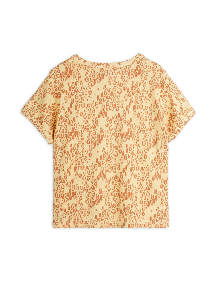 mini rodini Mini rodini Mini leopard aop ss tee beige
