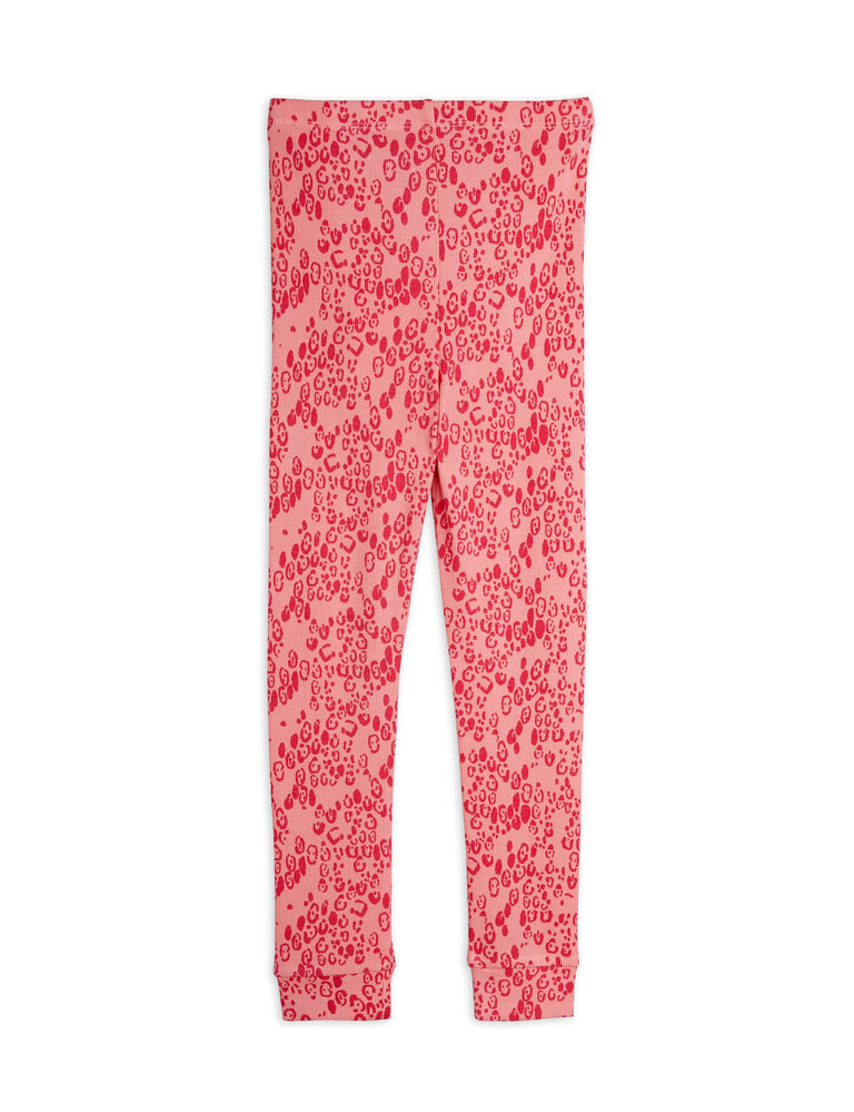 mini rodini Mini rodini -Mini leopard aop leggings pink