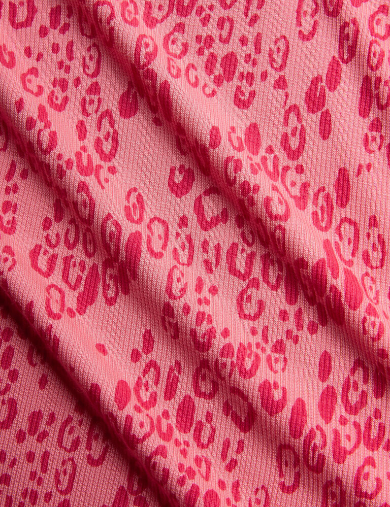 mini rodini Mini rodini -Mini leopard aop leggings pink