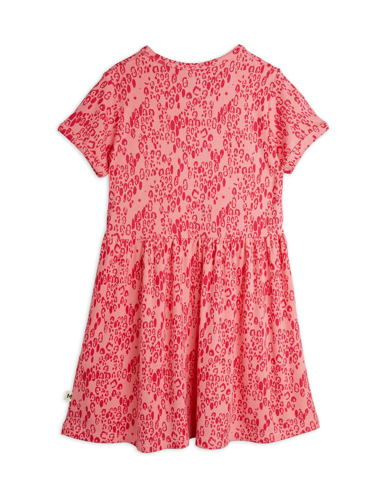 mini rodini Mini rodini Mini leopard aop ss dress pink