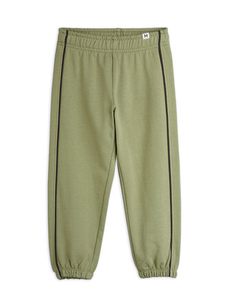 mini rodini Mini Rodini P lain piping sweatpants green mini rodini Mini Rodini P lain piping sweatpants green
