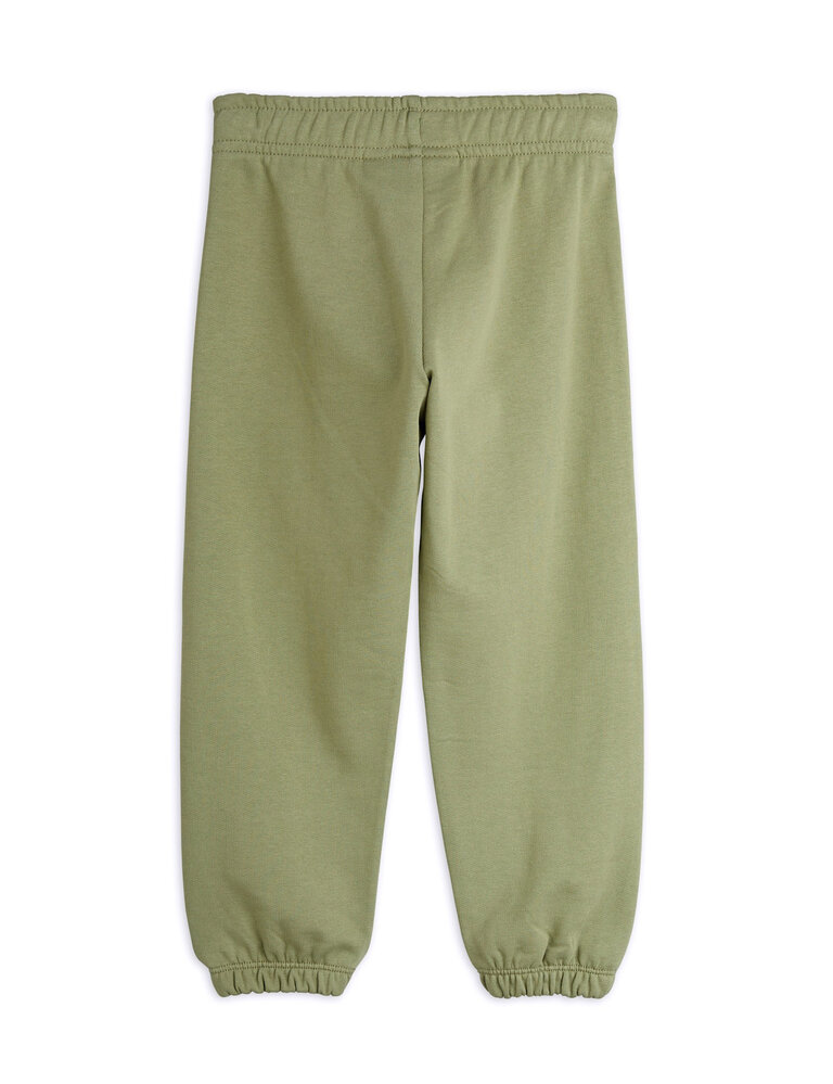 mini rodini Mini Rodini P lain piping sweatpants green
