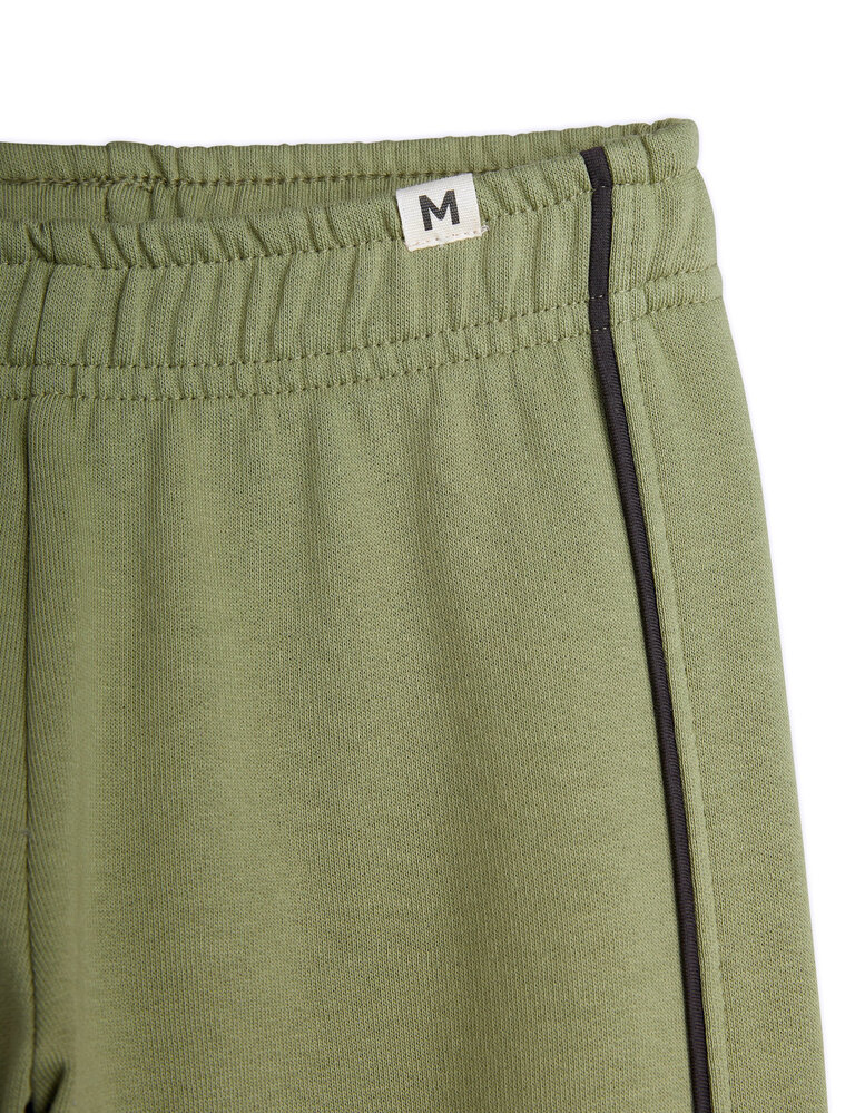 mini rodini Mini Rodini P lain piping sweatpants green