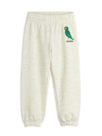 mini rodini Mini rodini Bird emb neps sweatpants off white mini rodini Mini rodini Bird emb neps sweatpants off white