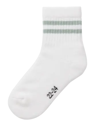 Name It Name it - Sport sock Bright White Aqua Gray