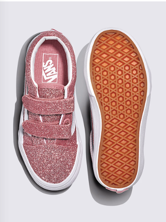 Vans Vans - UY Old Skool V GLITTER Rose gold Vans Vans - UY Old Skool V GLITTER Rose gold