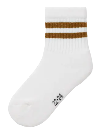 Name It Name it - Sport sock Bright White Dull Gold