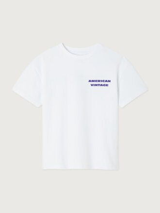 American vintage American vintage -T-SHIRT FIZVALLEY WHITE