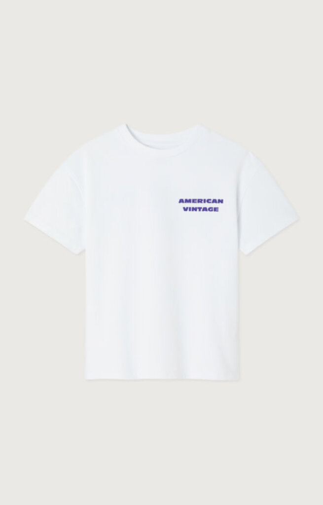 American vintage American vintage -T-SHIRT FIZVALLEY WHITE