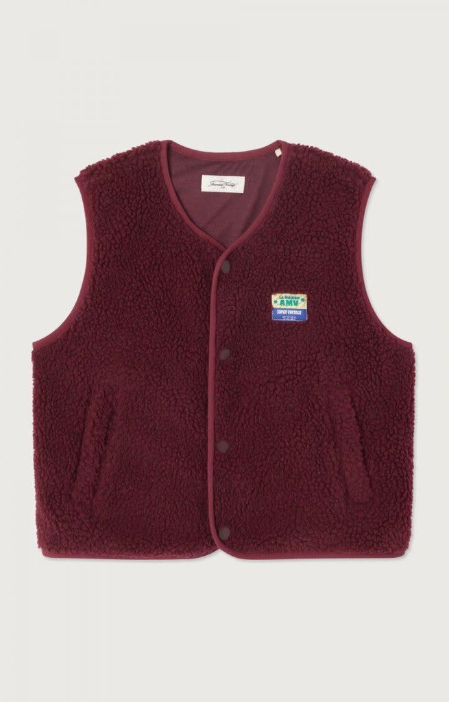 American vintage American vintage -Bodywarmer hoktown Bordeaux