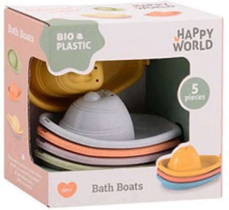 Mushie Happy world 5 badbootjes in doos.