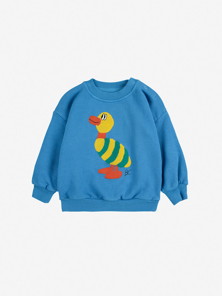 Bobo Choses Bobo Choses - stripe the duck  sweatshirt
