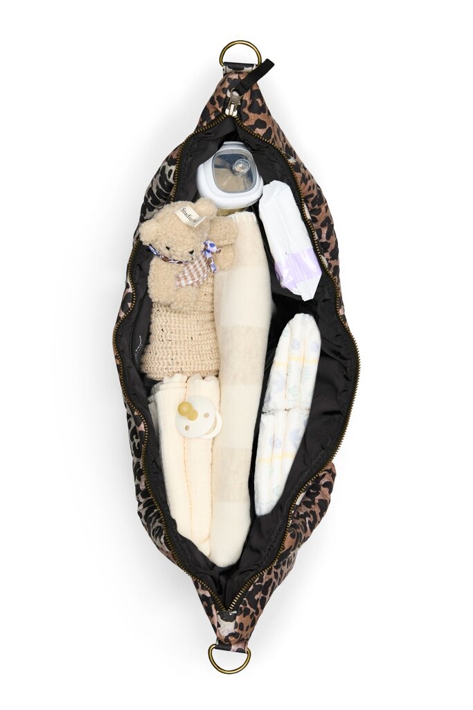studio noos studio noos - Soft Cotton Diaper Bag Leopard