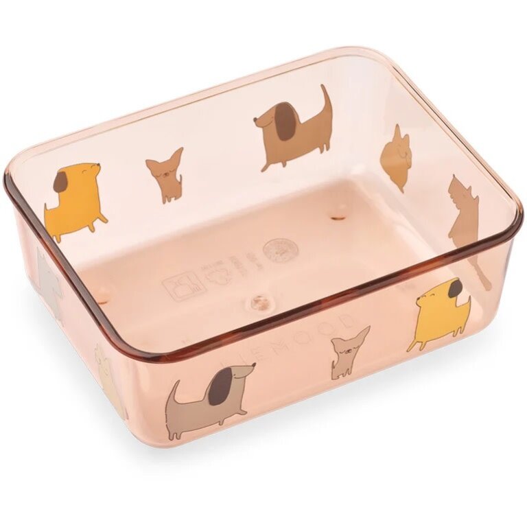 Liewood Liewood -AKO TRITAN SNACK BOX cats & dogs / sandy