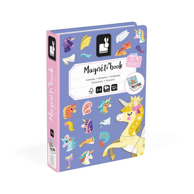 Janod Janod - Magnetibook Eenhoorn