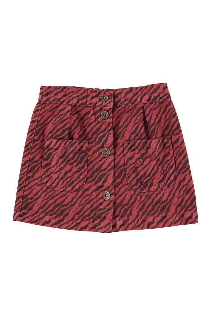 piupiuchick Piupiuchick - short skirt bordeaux zebra