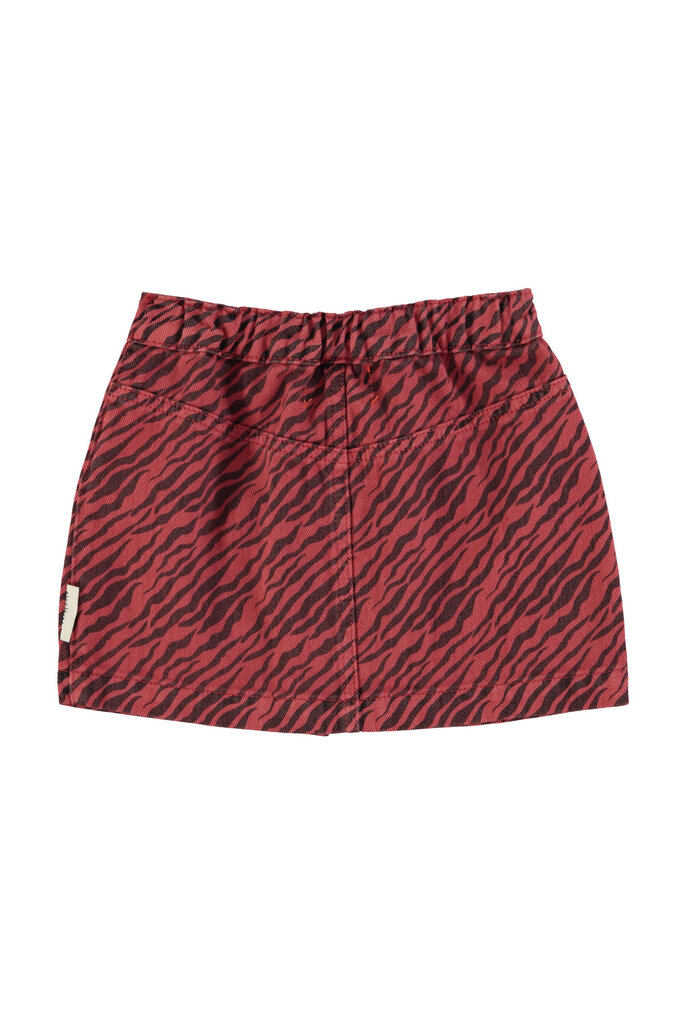 piupiuchick Piupiuchick - short skirt bordeaux zebra