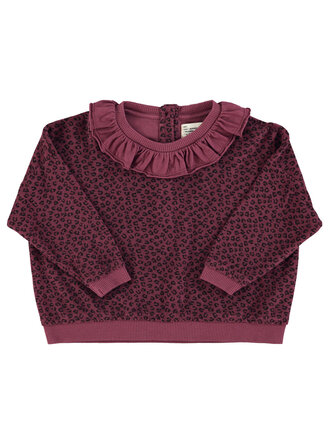 piupiuchick Piupiuchick - terry sweat aubergine animal