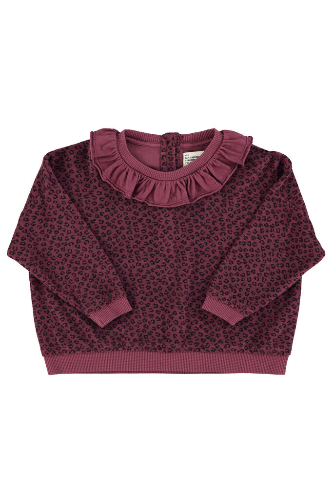 piupiuchick Piupiuchick - terry sweat aubergine animal