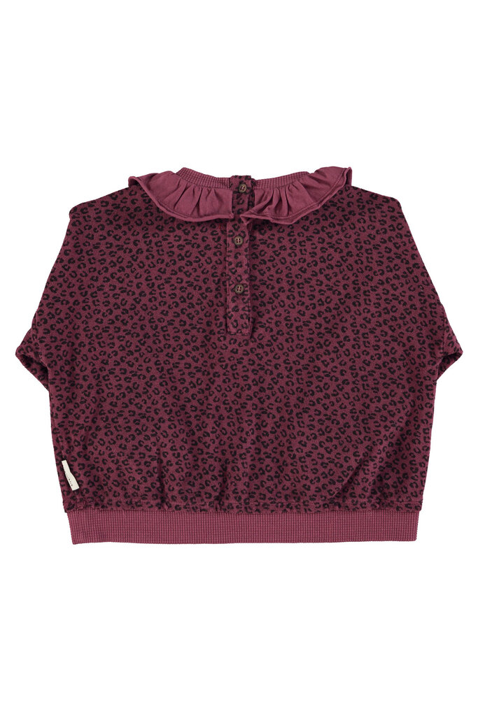piupiuchick Piupiuchick - terry sweat aubergine animal