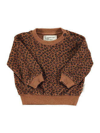 piupiuchick piupiuchick - terry sweat baby brown animal
