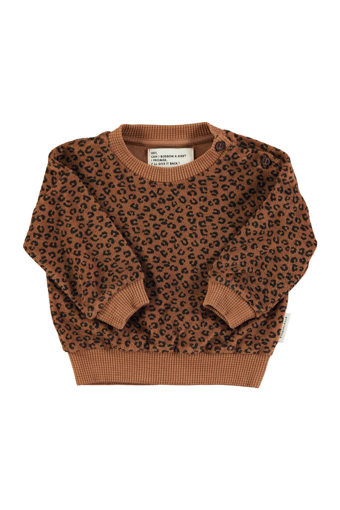 piupiuchick piupiuchick - terry sweat baby brown animal
