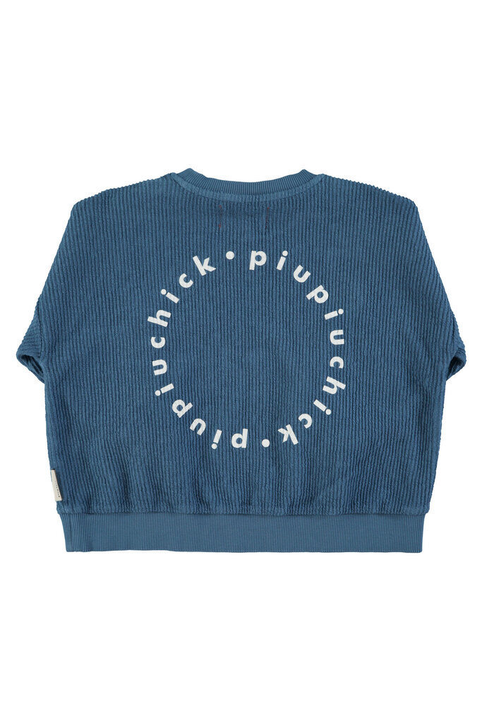 piupiuchick Piupiuchick - logo sweatshirt blue