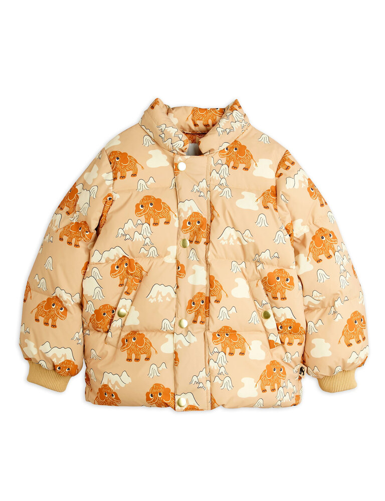mini rodini Mini rodini -Mammoths aop hooded puffer