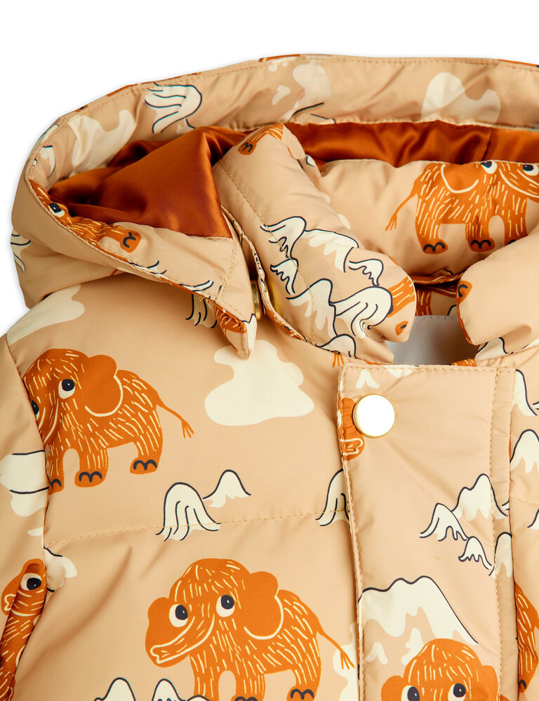 mini rodini Mini rodini -Mammoths aop hooded puffer