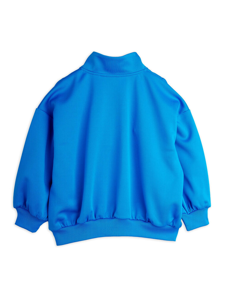 mini rodini Mini rodini -Ritzratz patch half zip sweatshirt  Blue