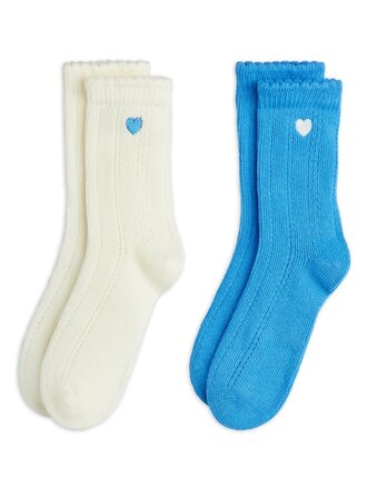 mini rodini Mini rodini -Pointelle 2-pack socks mini rodini Mini rodini -Pointelle 2-pack socks